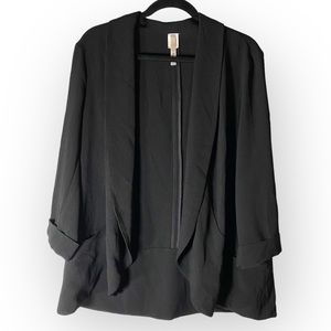 RUSH Black Relaxed Blazer Lightweight